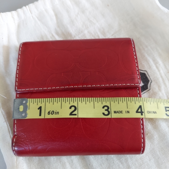 Coach Embossed Leather Wallet - Picture 8 of 10